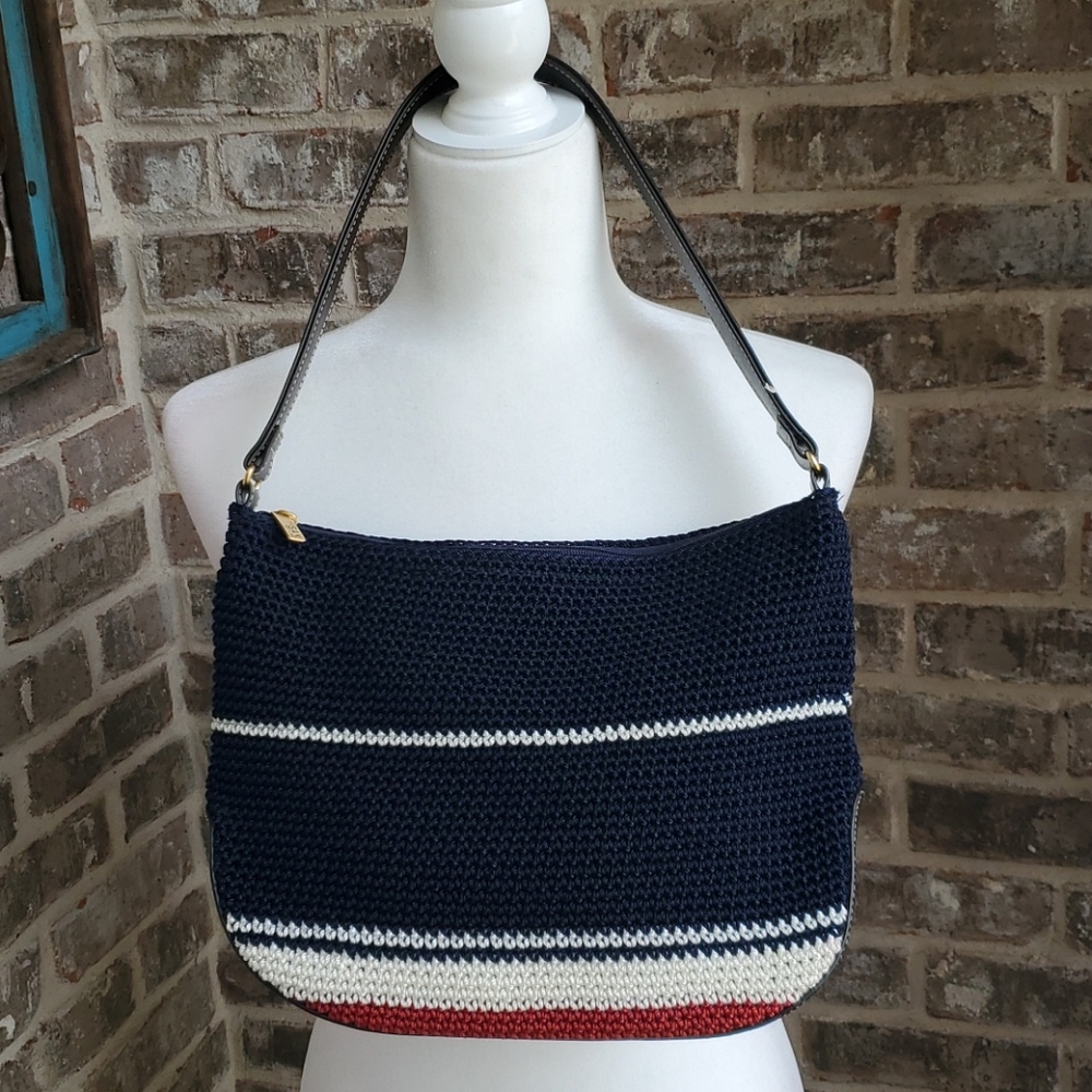 The SAK Elliot Lucca Red, White, Blue Knit Bag